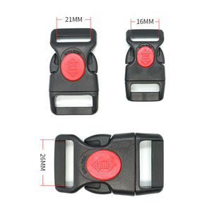 Boucle de laisse pour animaux de compagnie à dégagement rapide en plastique, non réglable, accessoire pour collier et harnais de chien, couleur unie A216 16MM 21MM 26MM - Product Image 3