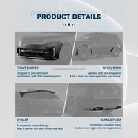 Kit carrosserie avant et arrière style BBS pour Land Rover Range Rover Vogue 2023+ - Lame avant, diffuseur arrière, jupes latérales - Vente directe usine en gros