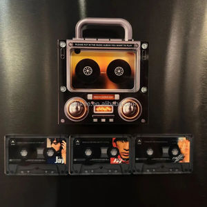 Imán de nevera NFC con diseño de cinta de casete retro y disco de <span class=keywords><strong>vinilo</strong></span> vintage personalizado con música de <span class=keywords><strong>Spotify</strong></span>, reproductor de música con forma de casete, mixtape - Product Image 3