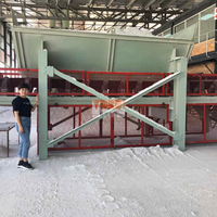Línea de calcinación de materiales de construcción automática Alpha, unidad de fabricación de polvo de yeso, máquina de enlucido, producción de polvo innovadora
