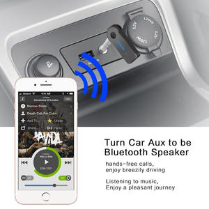 PIX-LINK Handy pour Bluetooth Mains Libres Sans Fil Audio Musique Récepteur Blue Tooth Car Kit FM Transmetteur Stéréo Téléphone Chargeur <span class=keywords><strong>Gratuit</strong></span> - Product Image 5