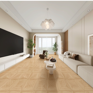 Carreaux <span class=keywords><strong>de</strong></span> sol antidérapants aspect parquet Versailles et bois <span class=keywords><strong>de</strong></span> noyer français 800x800, carreaux en porcelaine Al LP pour salon, chambre et balcon - Product Image 3