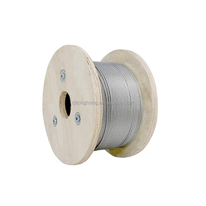 La industria 500FT 1000FT 1/8 "3/16" 1/4 "7*7*19 DE <span class=keywords><strong>ACERO</strong></span> INOXIDABLE <span class=keywords><strong>Cable</strong></span> de <span class=keywords><strong>acero</strong></span> galvanizado cuerda de alambre de eslingas precio/elevación/teleférico - Product Image 3