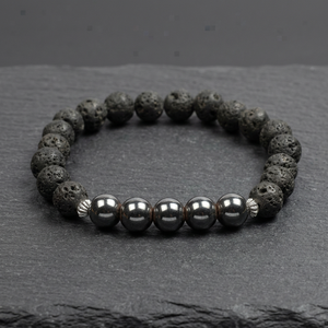 Gema de turmalina negra, pulseras de Lava - Product Image 2