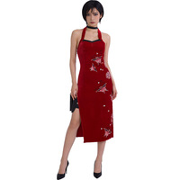 Resident Evil Ada Wong Cosplay Cheongsam Rotes Kleid Komplettset Halloween-Kostüm Spiel Anime Rollenspiel Sommer 2026 Grenzüberschreitend