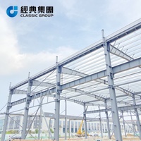 Estructura de Acero de Alta Resistencia para Taller o Almacén, Construcción de Estructura Metálica a Medida para Uso Industrial