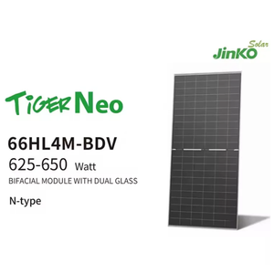 Precio al por Mayor de Paneles Solares Jinko Tipo N Bifaciales BIPV de 625W-650W, Doble Vidrio, Modelo 66HL4M-BDV, 630W 640W, Alta Eficiencia - Product Image 5