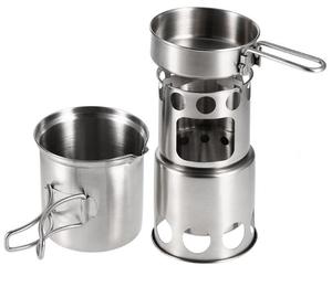 Juego <span class=keywords><strong>de</strong></span> utensilios <span class=keywords><strong>de</strong></span> cocina <span class=keywords><strong>de</strong></span> acero inoxidable para acampada, utensilios <span class=keywords><strong>de</strong></span> cocina ligeros y completos para acampar al aire libre, con estufa <span class=keywords><strong>de</strong></span> madera - Product Image 4