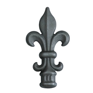 Composants décoratifs en <span class=keywords><strong>fer</strong></span> <span class=keywords><strong>forgé</strong></span> et acier moulé, motif feuilles estampées, service de modélisation, pour extérieur et jardin, antirouille - Product Image 1