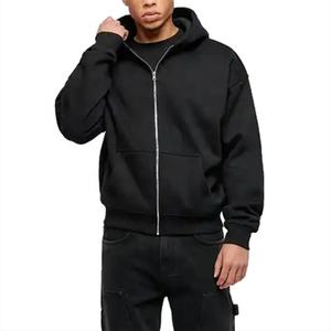 Sweat-shirts en coton pour hommes, sweat-shirts en molleton français pour hommes, sweat-shirts surdimensionnés élégants, impression lourde, sweat-shirt à fermeture éclair pour hommes - Product Image 6