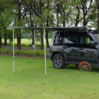 Nouvelle tente de toit en aluminium Jetour Traveler T2, fixation fixe sur le toit, auvent latéral noir pour le camping en voiture, accessoires automobiles pour l'extérieur