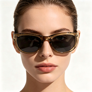 Occhiali da Sole Verdi Cat-Eye da Donna di Alta Gamma Stile Euro-Americano, Cool e Audace, Protezione UV400, Montatura Completa, Non Polarizzati, Classe 2 - Product Image 6