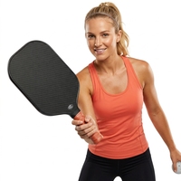 Raquette de pickleball en carbone brut T700 avec noyau en nid d'abeille PP de 16 mm, raquette monobloc pour tous les terrains, pour un spin et un contrôle puissants du balle