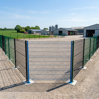 Panneau de clôture de sécurité temporaire en maille incurvée 3D galvanisée