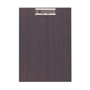 Portablocco in Legno Finitura Marrone Scuro Rettangolare Resistente per Uso Ristorante - Product Image 1