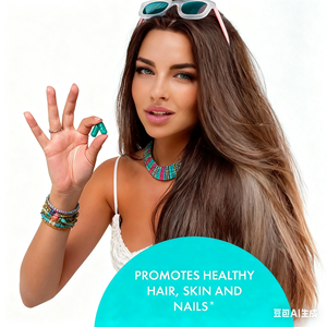 Etiqueta privada Vegano Apoyo Cabello saludable Suplemento para la piel y las uñas Vitaminas orgánicas y minerales Crecimiento del cabello Gomitas de biotina - Product Image 3