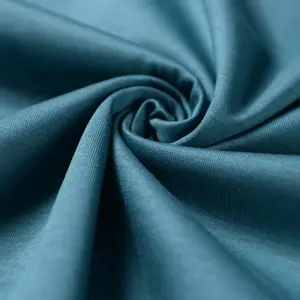 100 % mercerierte baumwolle einzel-trikot-stoff 150 gsm 170 cm breite auf lager baumwollstoff für t-shirt