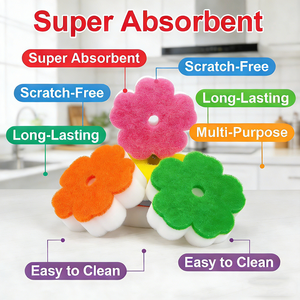 جودة عالية غير خدش فرك المطبخ غسل الصحون المطبخ تنظيف الإسفنج - Product Image 4