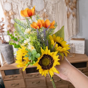 Girasoles Artificiales Chunting de Tela Plástica Tejida para Decoración del Hogar y Accesorios de Boda CF01382 - Product Image 2