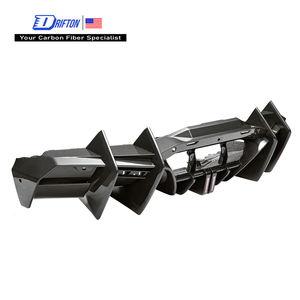 Revuelto Aggressive Full Exposed Carbon Fiber Rear Diffuser For Lamborghini Revuelto Body <b>Kits</b> - Product Image 1