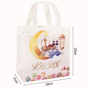 Custom <b>Small</b> Gift Bags Luxury Logo Reusable Holiday <b>Shopping</b> Eco Friendly Gift Bags Non Woven - Product Image 3