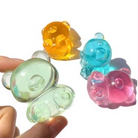 Porte-clés Squishy Ours Gommeux à Remontée Lente, Anti-stress, Jouet Sensoriel Apaisant en Mousse PU, Breloque de Sac, Pendentif, Anneau de Clés Unisexe 14