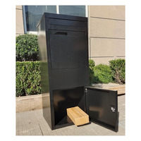 Boîte de livraison de colis de grande taille en acier inoxydable pour l'extérieur, personnalisable par le fabricant, boîte de courrier sécurisée pour colis, boîte aux lettres