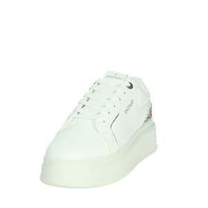 Sneakers Donna Shopart SASS240721 Bianco Argento con Dettagli in Cristallo e Plateau - Product Image 6