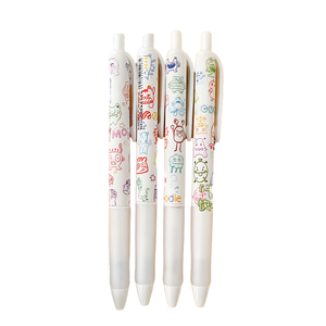 MOKA Großhandel Graffiti Farbe Neutral Stift Kunststoff 0,5mm ST Kopf Gel Stift Schnellt rocknend Schwarz Drücken Sie den Stift für Studenten - Product Image 1