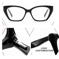 QSKY F2788 Montures de lunettes en acétate carrées pour adultes, logo personnalisé, ODM OEM, multicolores, vente en gros, lunettes transparentes
