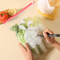 Pint, Quart, Gallon 3-in-1 formaten, voedselveilige, dagelijkse opbergzakken van transparant plastic met ritssluiting