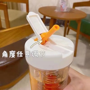 Portable Plastic Water Bottle With Straw 1000Ml Bpa Free For Travel And Daily Use - Product Image 3