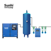 Compresseur haute pression 8bar 20bar 25bar 30bar compresseur d'air à vis rotatif industriel 1m3/min-3m3/min pour souffleur de bouteilles en PET