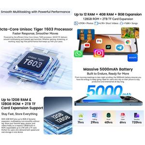 Blackview WAVE <span class=keywords><strong>9C</strong></span>, 4GB + 128GB, 6,56 pulgadas <span class=keywords><strong>Android</strong></span> 15 Unisoc T603 SC9863A Octa Core - Product Image 5