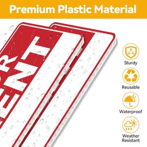UV Resistant Waterproof Yard Sign <b>Custom</b> Design Double Sided with H-Stake for Outdoor Real Estate Rent Lease Lawn Signage - Product Image 3