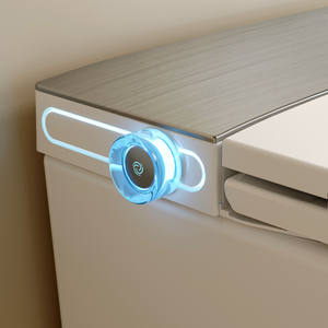 Capteur de pied à retournement automatique de la température auto-ajustable de luxe, rinçage intelligent mural, siège de toilette intelligent, toilette suspendue au mur avec réservoir - Product Image 5