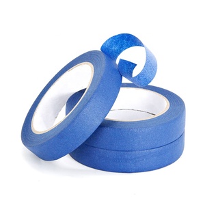 Ruban de papier de masquage adhésif en caoutchouc simple face de couleur bleue pour les peintres intérieurs et extérieurs sensibles à la pression - Product Image 2