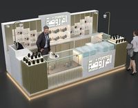 Vitrine d'exposition LED en aluminium Funroad avec verre trempé pour usage commercial, magasins de détail, grands magasins, expositions de bijoux