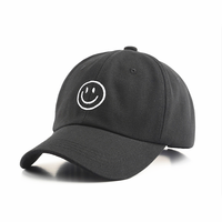 Chapeaux de papa en coton non traités, broderie de coton 6 panneaux à bord incurvé, profil basse, personnalisés