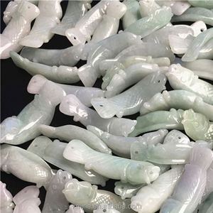 Jadeite ได้รับการรับรองเกรด A Sihui ขายส่งหยกพม่าเครื่องประดับจี้หยกจี้ข้อมือปลาเครื่องประดับ - Product Image 4