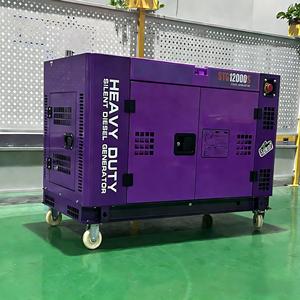 เครื่องกำเนิดไฟฟ้าดีเซลแบบระบายความร้อนด้วยอากาศ Super Silent 5-12kW ทองแดงแบบเกลียว 50/60Hz สตาร์ทอัตโนมัติ สตาร์ทระยะไกล ATS 110V/400V/220V 100% 10KVA - Product Image 1