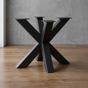 Patas de Mesa de Comedor de Diseño Industrial en Metal y Hierro con Diseño en X, de Alta Calidad, Resistentes, Tamaño Personalizado, para Uso en Hoteles, Restaurantes y Cocinas al Aire Libre - Product Image 4