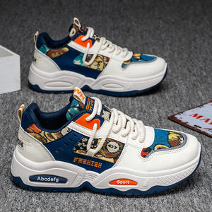 Zapatos de lona informales de estilo veraniego de alta calidad, zapatos de suela gruesa que aumentan la altura, zapatos deportivos transpirables para hombres - Product Image 1