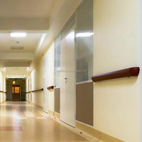 Barre de protection murale pour hôpital, antibactérienne, ignifuge, facile à nettoyer, garantie 1 an, sécurité optimale