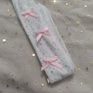 <span class=keywords><strong>Calze</strong></span> <span class=keywords><strong>a</strong></span> <span class=keywords><strong>Rete</strong></span> per Bambine all'Ingrosso, Collant con Glitter e Strass, <span class=keywords><strong>Calze</strong></span> Traforate con Fiocco - Product Image 4