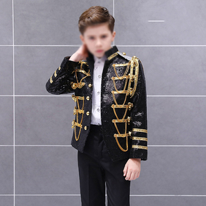 Costume de prince de cour pour garçons, style <span class=keywords><strong>palais</strong></span> européen, avec paillettes et franges, pour Halloween, fête, scène, performance - Product Image 5