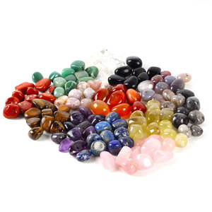 หินโรสควอตซ์ขัดเงา 100 กรัม/ถุง ขายส่งจำนวนมาก หินบำบัดแบบผสม - Product Image 1