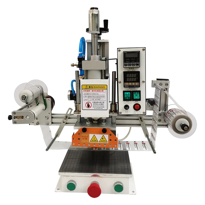 Sacchetti di tela automatici del cotone della timbratrice a caldo della targa con la timbratrice stampata abitudine