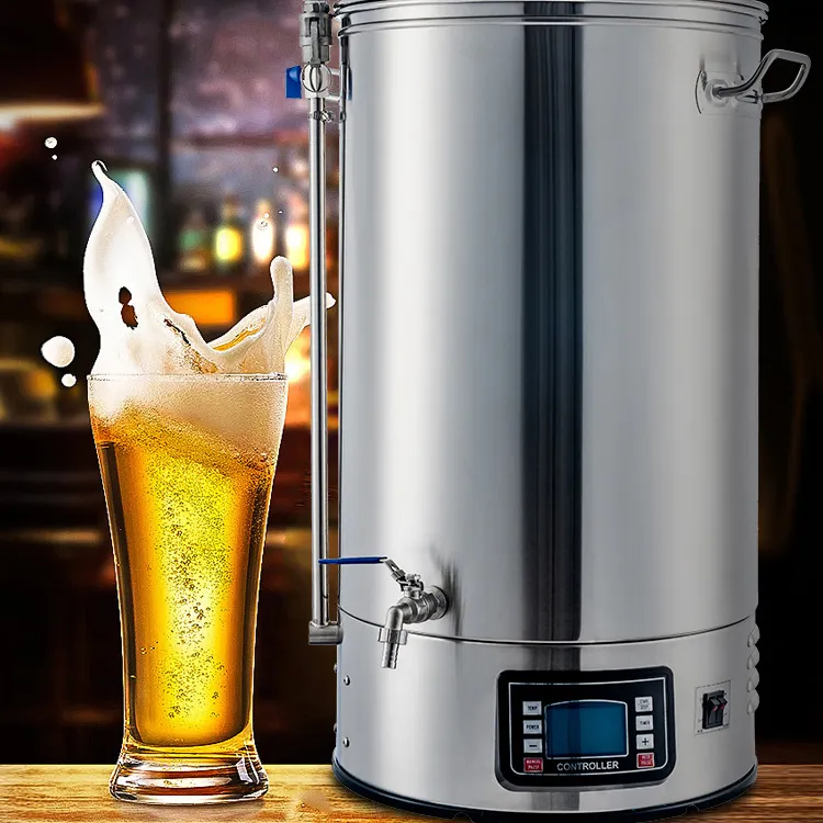 Equipo de elaboración de cerveza casera de alta calidad, máquina automática para hacer cerveza de 40L, cerveza casera, cerveza Kett