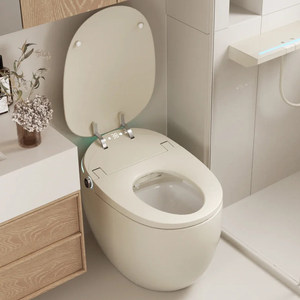 Color Design Floor Mounted Intelligent Toilet Automatic Flush Siphon Jet Flushing Ceramic <b>Egg</b> Shape Smart P-Trap/S-Trap Included - Product Image 2